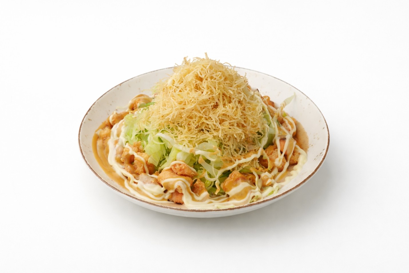 Салат с хрустящим лососем