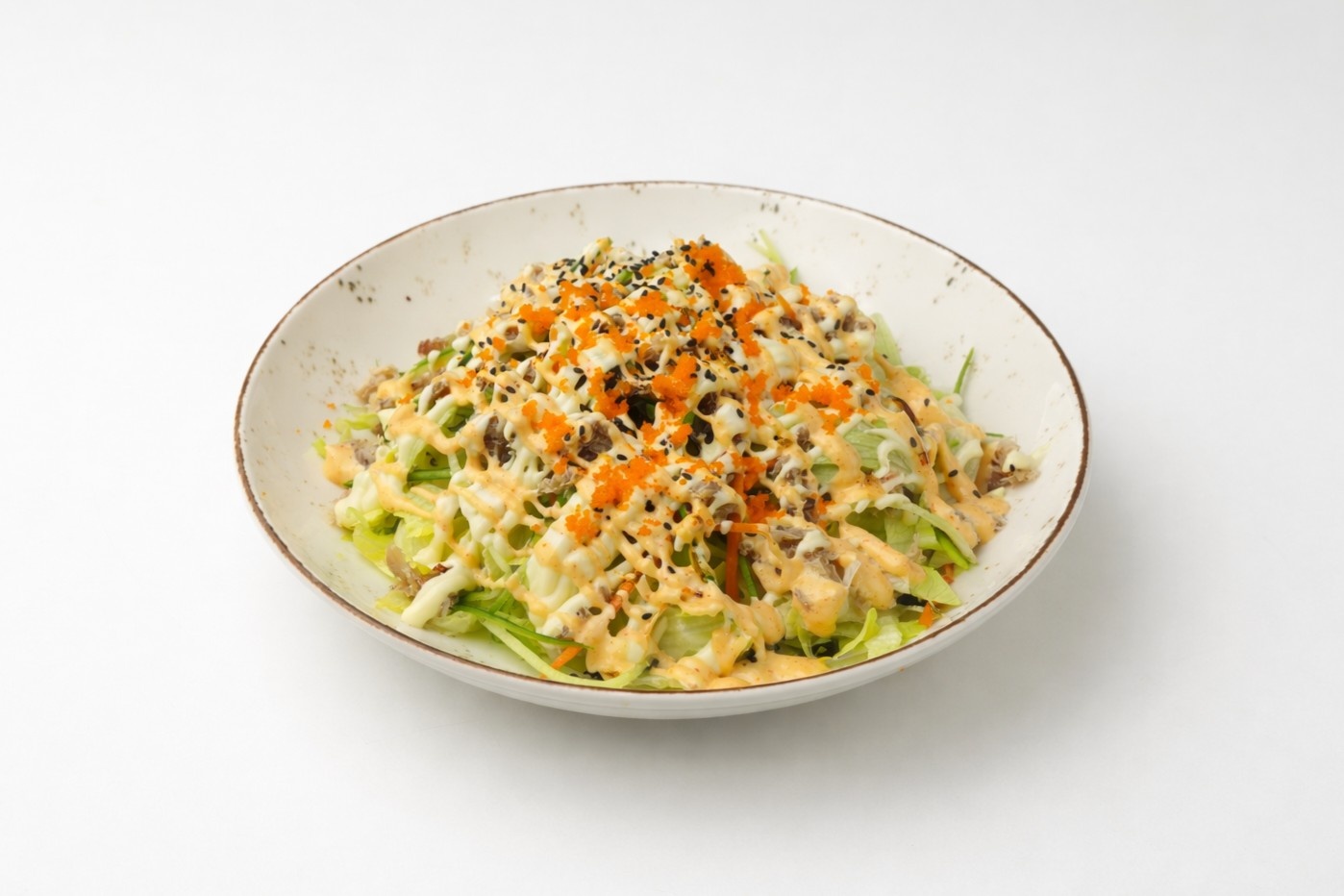 Острый салат с крабом