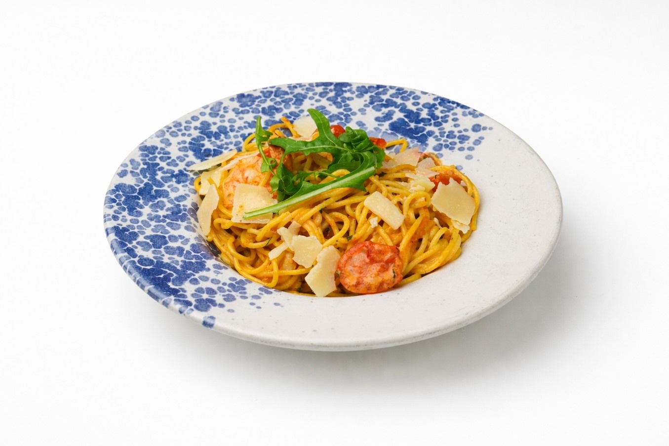 Паста с королевскими креветками