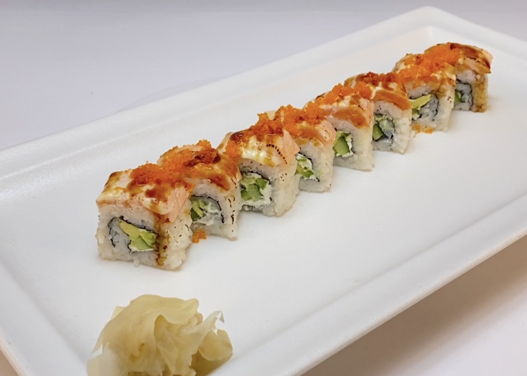 Mediterranean Salmon Roll Torched